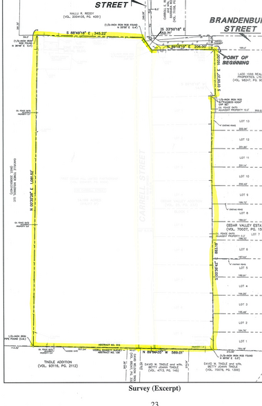 100 Carrell, Cedar Hill, TX à vendre - Plan cadastral - Image 2 de 10