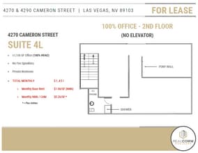 4290 Cameron St, Las Vegas, NV for lease Floor Plan- Image 2 of 3
