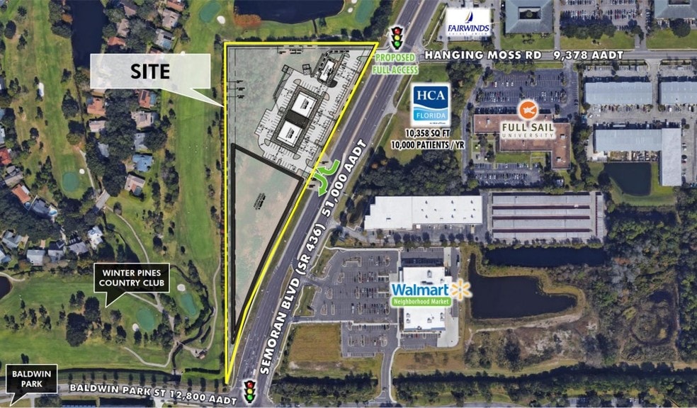 Semoran Blvd @ Hanging Moss Rd, Winter Park, FL for sale - Building Photo - Image 2 of 4