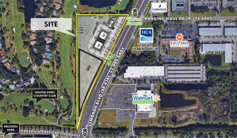 Semoran Blvd @ Hanging Moss Rd, Winter Park, FL à vendre - Photo du bâtiment - Image 2 de 4