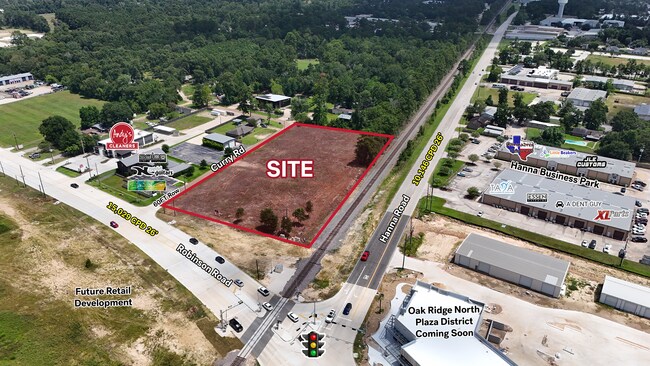 Plus de détails pour Intersection Robinson & Hanna Rd, Conroe, TX - Terrain à vendre