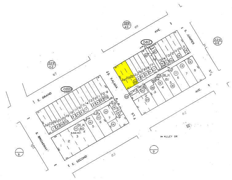 201 E Grand Ave, Escondido, CA à louer - Plan cadastral - Image 2 de 3