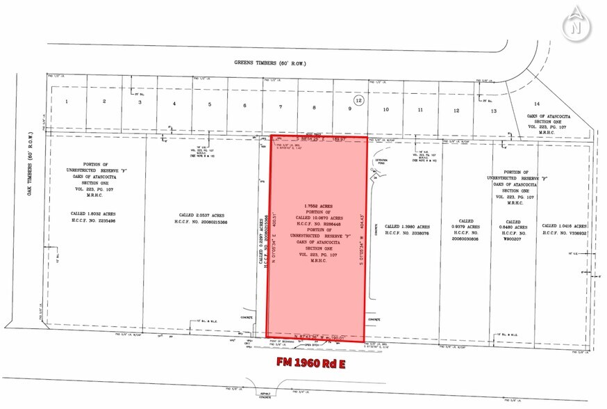5625 FM 1960 Rd East, Humble, TX à vendre - Plan cadastral - Image 3 de 6