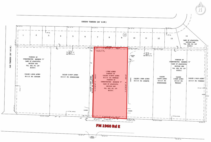 5625 FM 1960 Rd East, Humble, TX for sale - Plat Map - Image 3 of 6