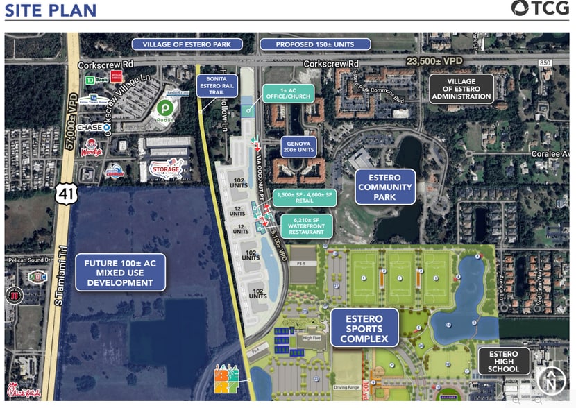 21750 Via Coconut Pointe, Estero, FL à louer - Plan de site - Image 2 de 4