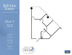 7920 Belt Line Rd, Dallas, TX à louer Plan d’étage- Image 1 de 1