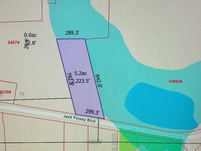 5.2+/- Acres on Jack Finney blvd, Greenville, TX for sale - Building Photo - Image 2 of 2