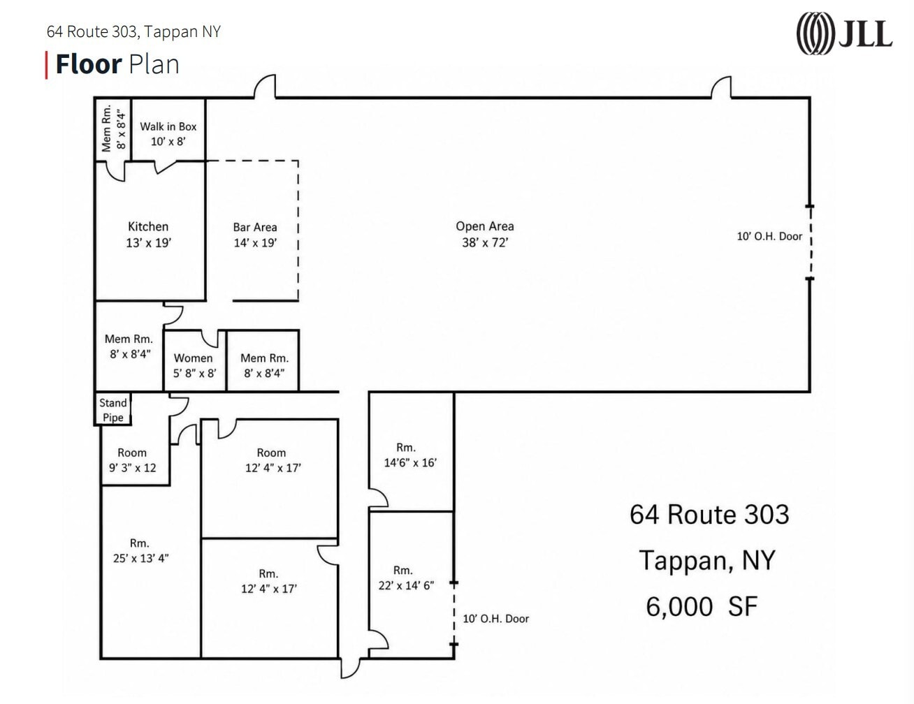 64 Route 303, Tappan, NY à louer Plan d’étage- Image 1 de 1
