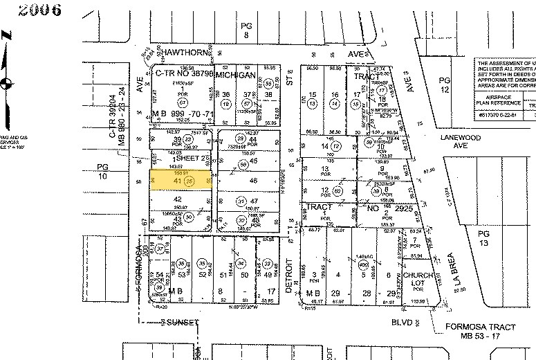 1530 N Formosa Ave, Los Angeles, CA for sale - Plat Map - Image 3 of 18