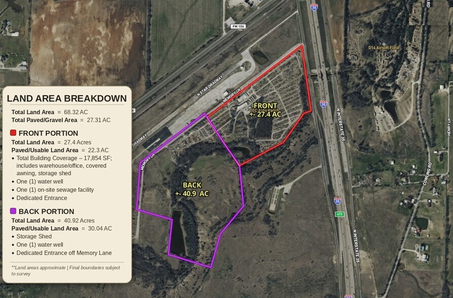 3077 Memory Ln, Denton, TX à vendre - Plan de site - Image 2 de 4