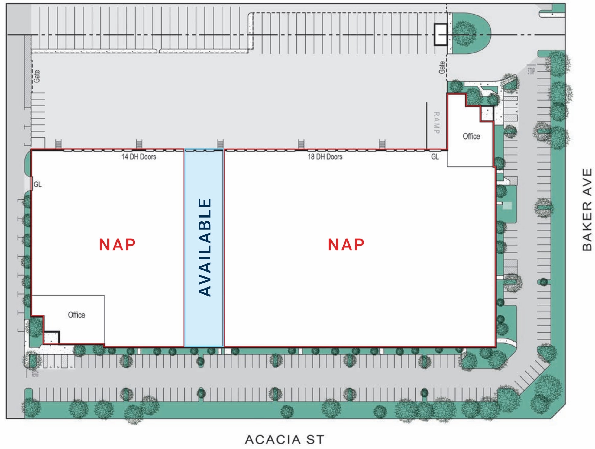 1320 S Baker Ave, Ontario, CA for lease Site Plan- Image 1 of 2