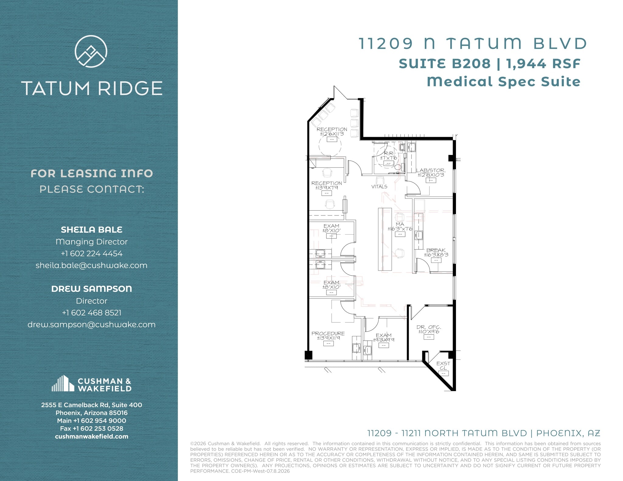 11209 N Tatum Blvd, Phoenix, AZ for lease Site Plan- Image 1 of 1