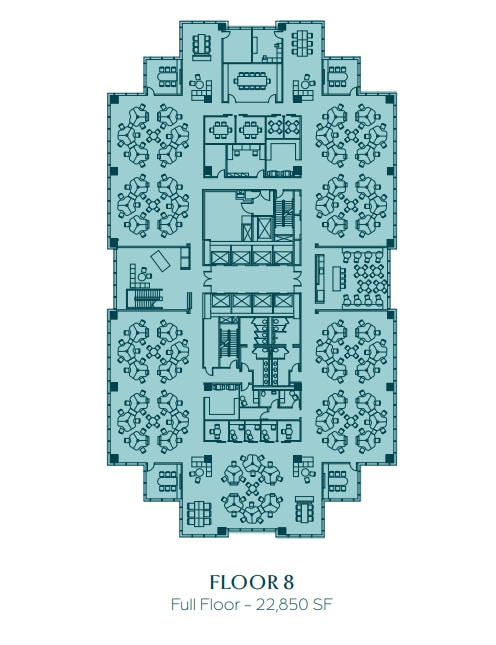 951 E Byrd St, Richmond, VA à louer Plan d’étage- Image 1 de 1