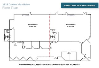 2365 Camino Vida Roble, Carlsbad, CA à louer Plan d’étage- Image 1 de 1