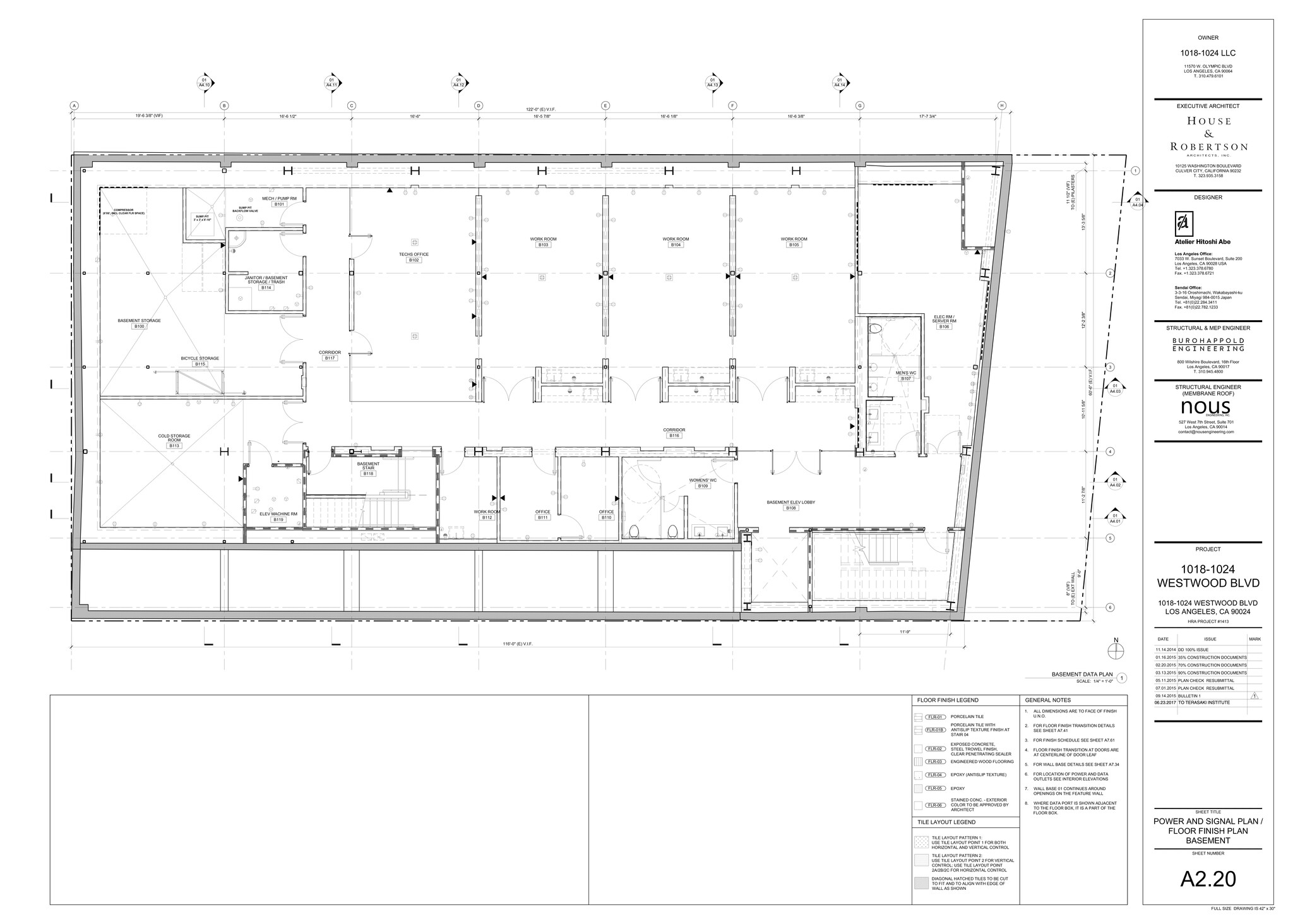 1018-1024 Westwood Blvd, Los Angeles, CA à louer Plan de site- Image 1 de 3