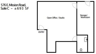 574-578 E Mission Rd, San Marcos, CA for lease Floor Plan- Image 1 of 1