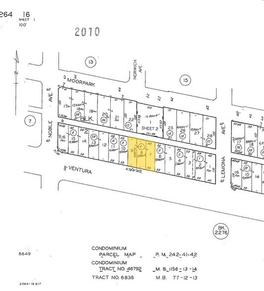 15027 Ventura Blvd, Sherman Oaks, CA à vendre - Plan cadastral - Image 2 de 2