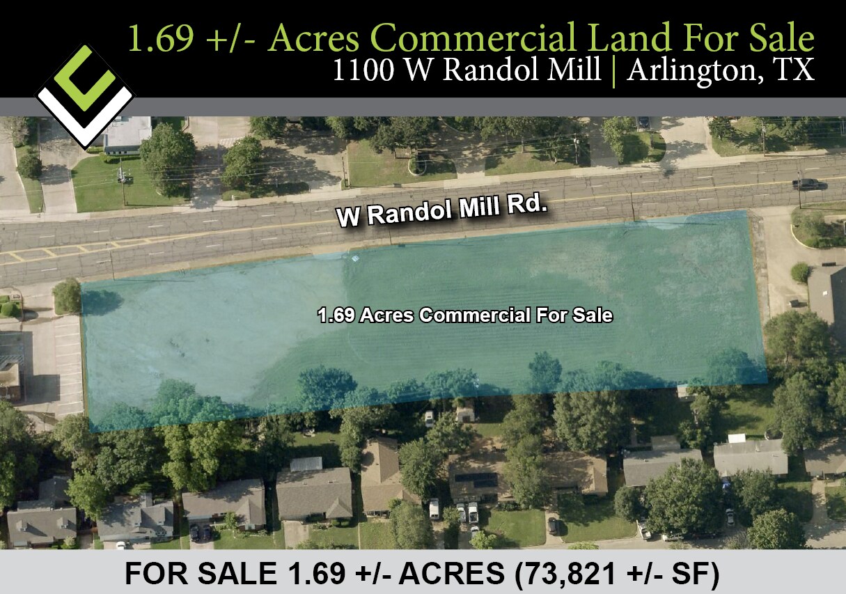 1100 W Randol Mill Rd, Arlington, TX à vendre Aérien- Image 1 de 2