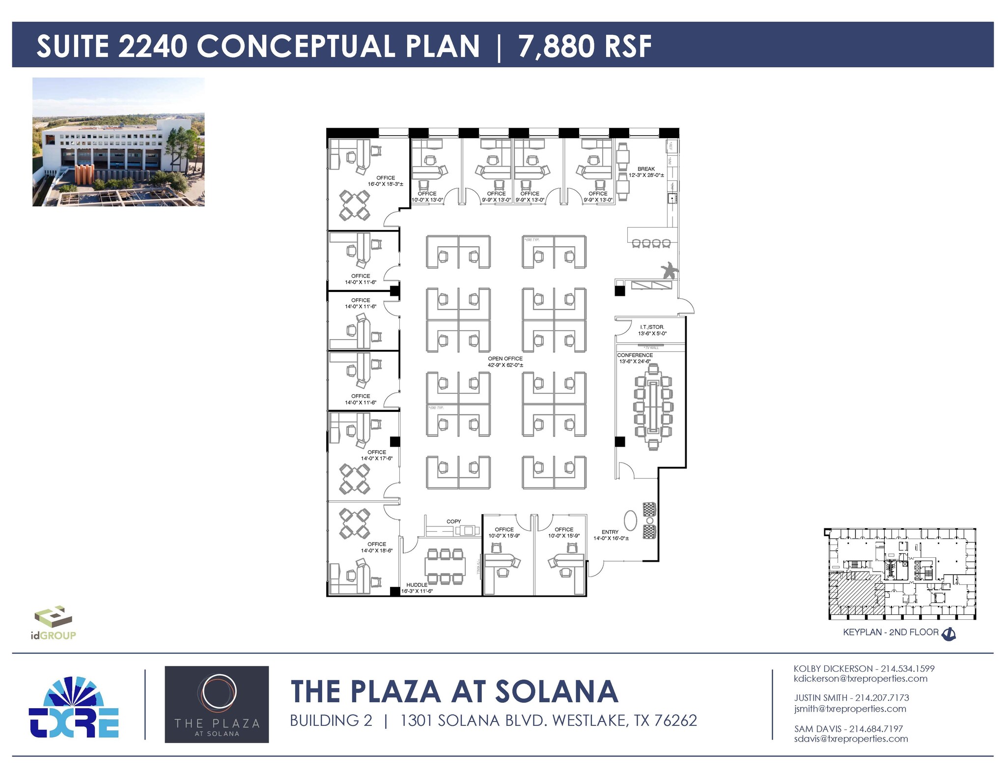 1301 Solana Blvd, Westlake, TX à louer Plan d  tage- Image 1 de 2