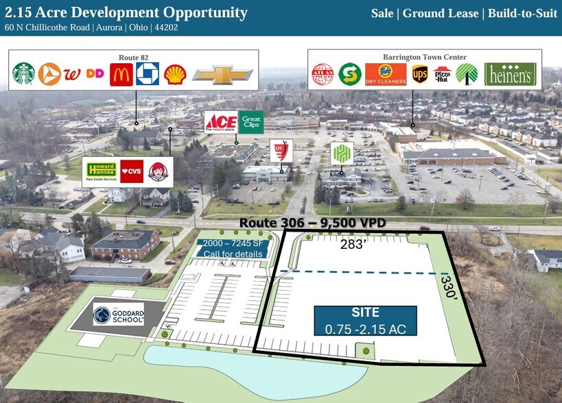 60 N Chillicothe Rd, Aurora, OH à louer - Photo du bâtiment - Image 1 de 4