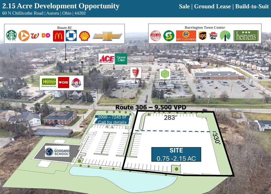 60 N Chillicothe Rd, Aurora, OH à louer Photo du bâtiment- Image 1 de 5