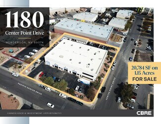 Plus de détails pour 1180 Center Point Dr, Henderson, NV - Flex à vendre