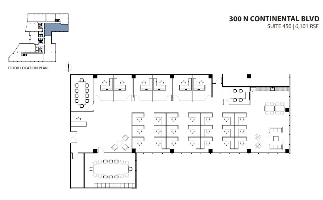 300 Continental Blvd, El Segundo, CA for lease Floor Plan- Image 1 of 1