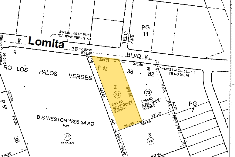 3040-3080 Lomita Blvd, Torrance, CA for lease - Plat Map - Image 2 of 3