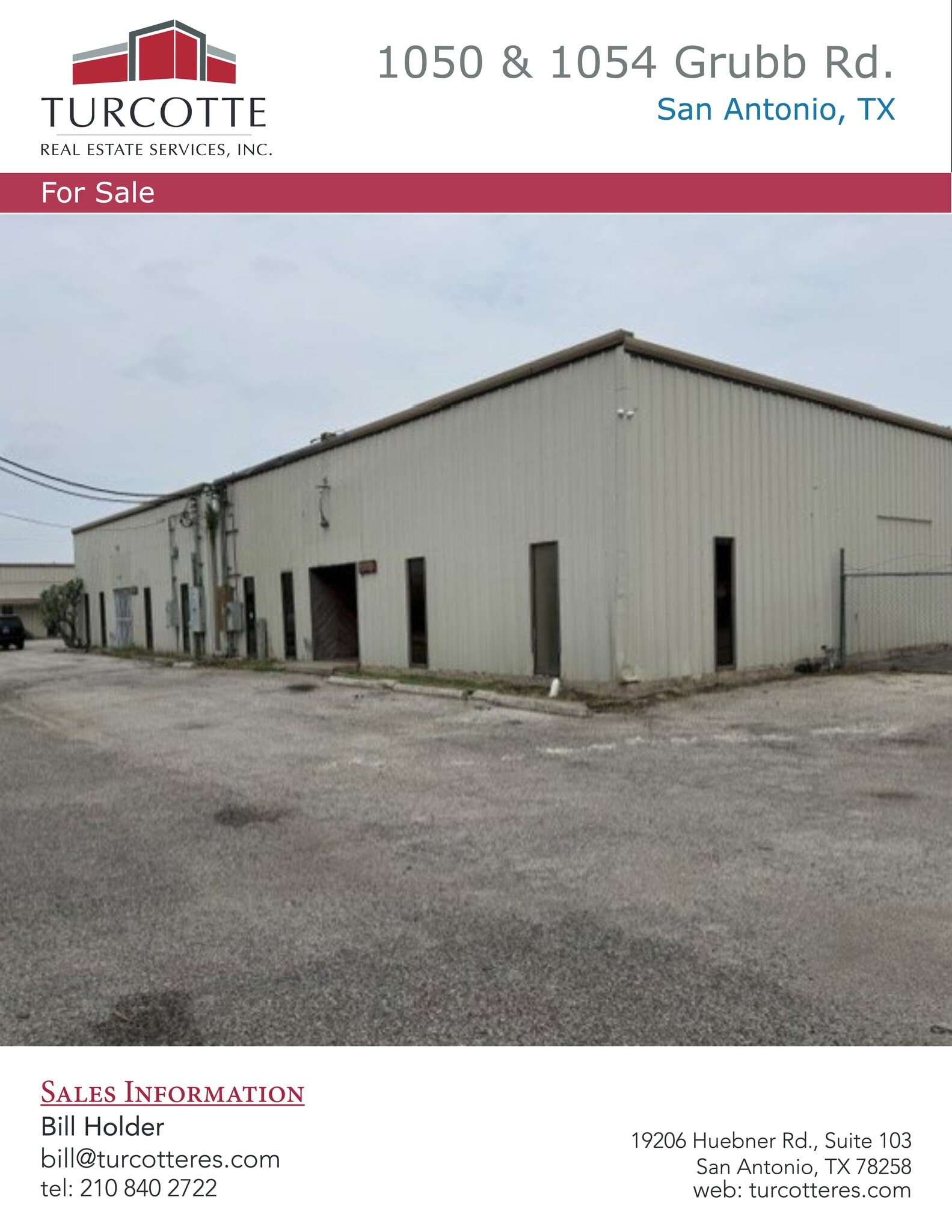1050 Grubb St, San Antonio, TX for lease Site Plan- Image 1 of 1