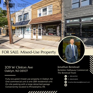 More details for 209 W Clinton Ave, Oaklyn, NJ - Retail for Sale