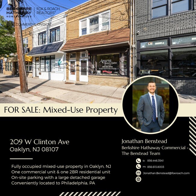 More details for 209 W Clinton Ave, Oaklyn, NJ - Retail for Sale