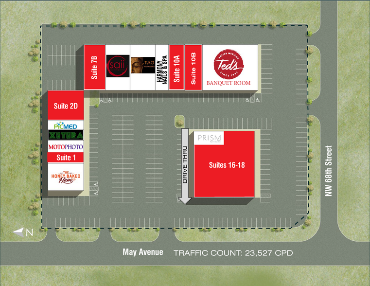 6900 N May Ave, Oklahoma City, OK à louer - Photo du bâtiment - Image 2 de 2