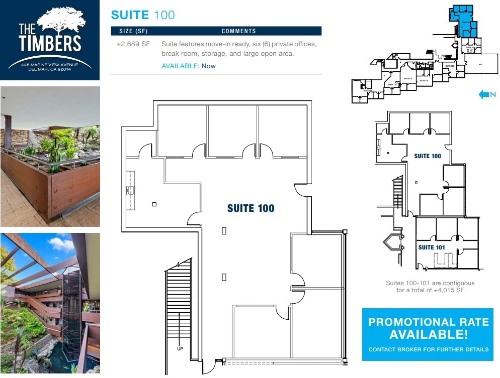 445 Marine View Ave, Del Mar, CA for lease Floor Plan- Image 1 of 1
