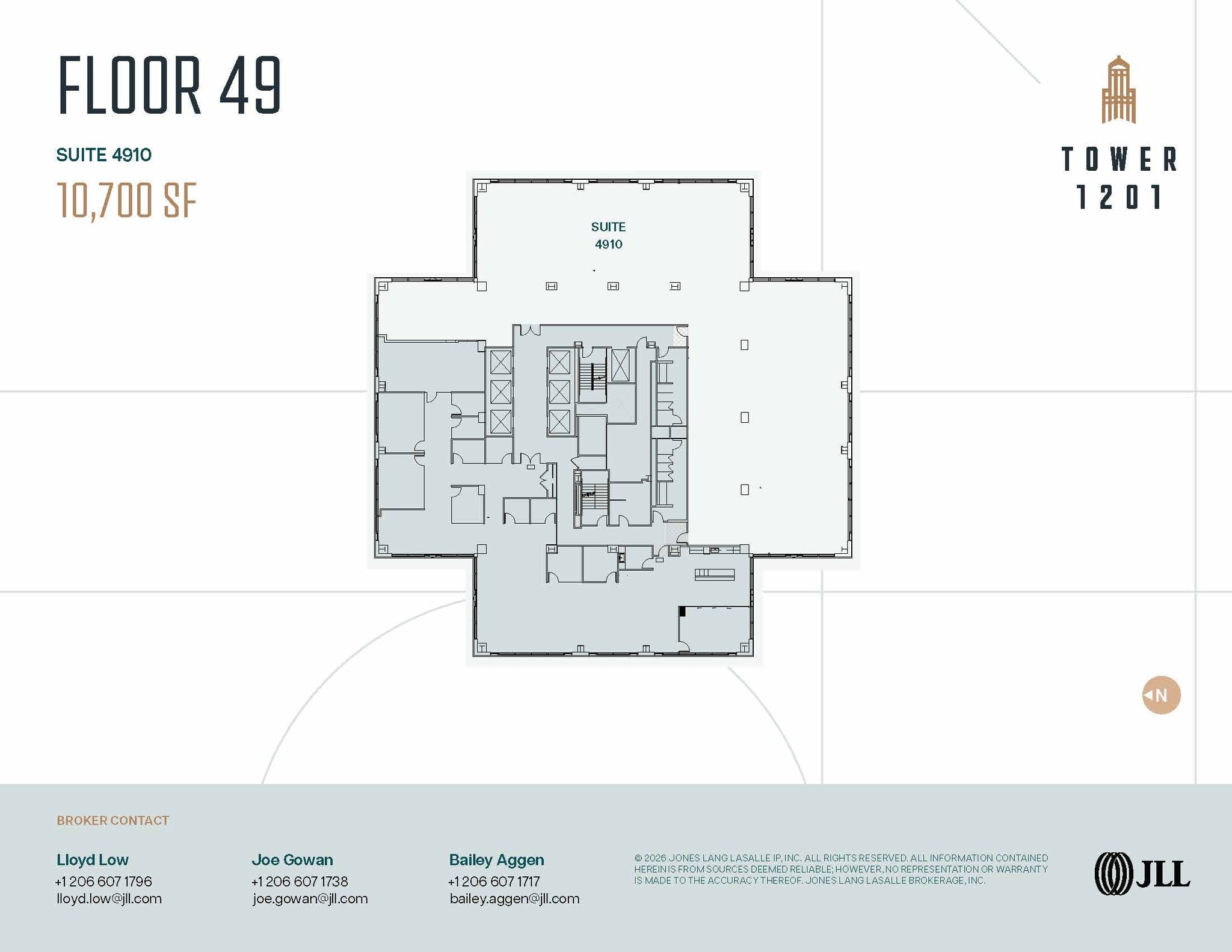 1201 3rd Ave, Seattle, WA à louer Plan d’étage- Image 1 de 1