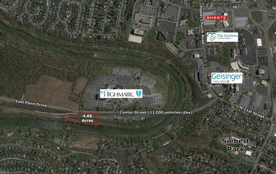 Center Street Creek Farms -, Camp Hill, PA for lease - Aerial - Image 2 of 3