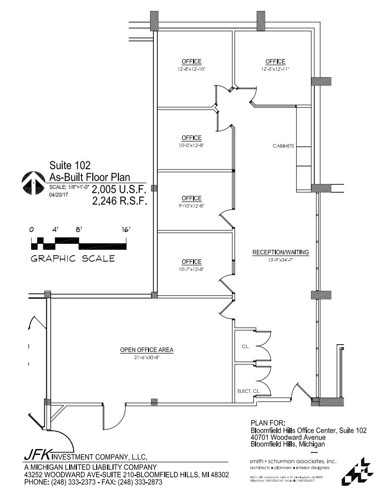 40701 Woodward Ave, Bloomfield Hills, MI à louer Plan d  tage- Image 1 de 1