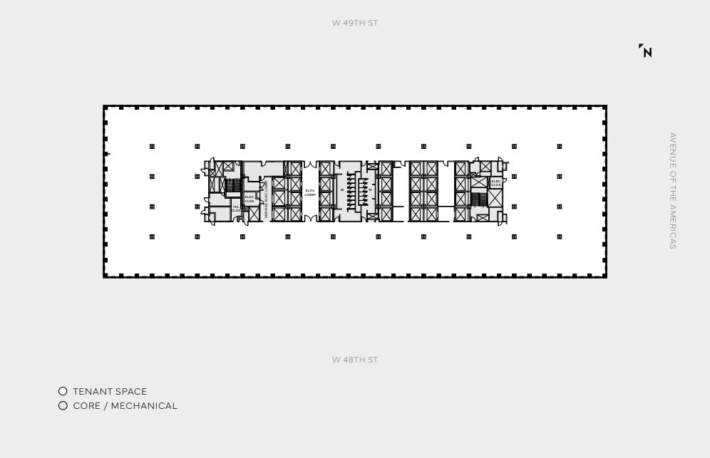 1221 Avenue of the Americas, New York, NY for lease Floor Plan- Image 1 of 6