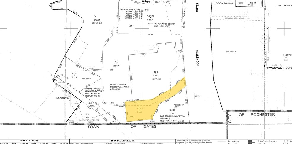400 Bellwood Dr, Rochester, NY for sale - Plat Map - Image 2 of 16