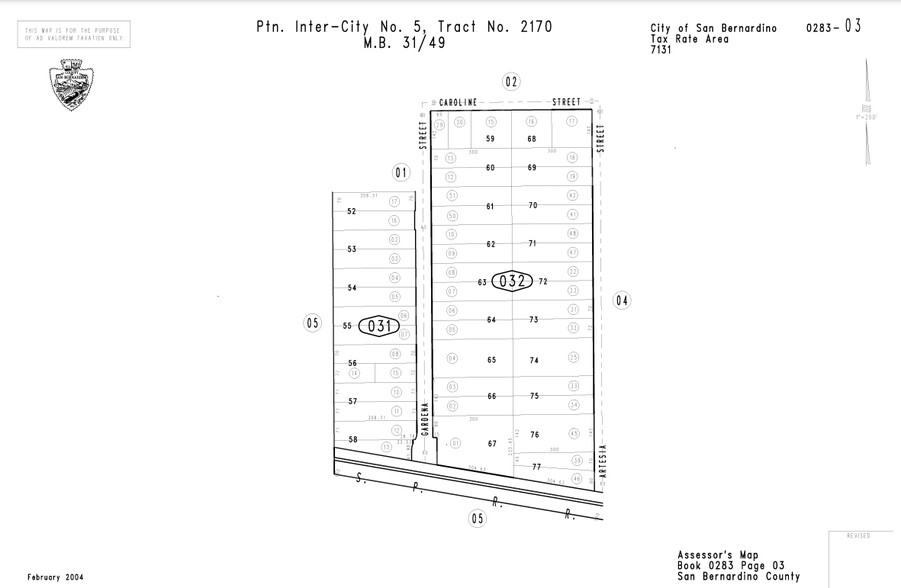 10799 S Artesia St, San Bernardino, CA à louer - Plan cadastral - Image 2 de 2