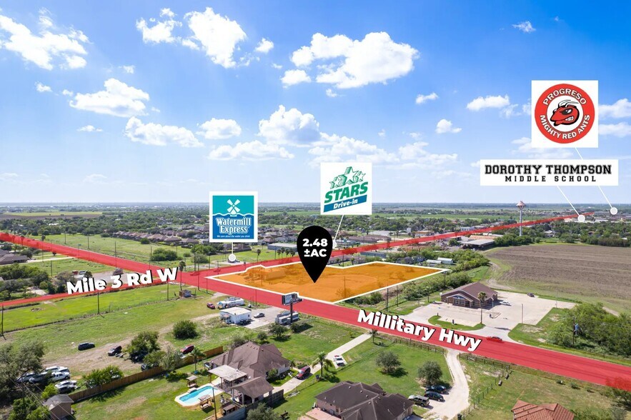 121 Military Hwy, Progreso, TX à vendre - Aérien - Image 3 de 8