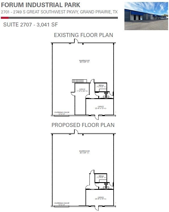 2701-2749 S Great Southwest Pky, Grand Prairie, TX for lease Floor Plan- Image 1 of 1