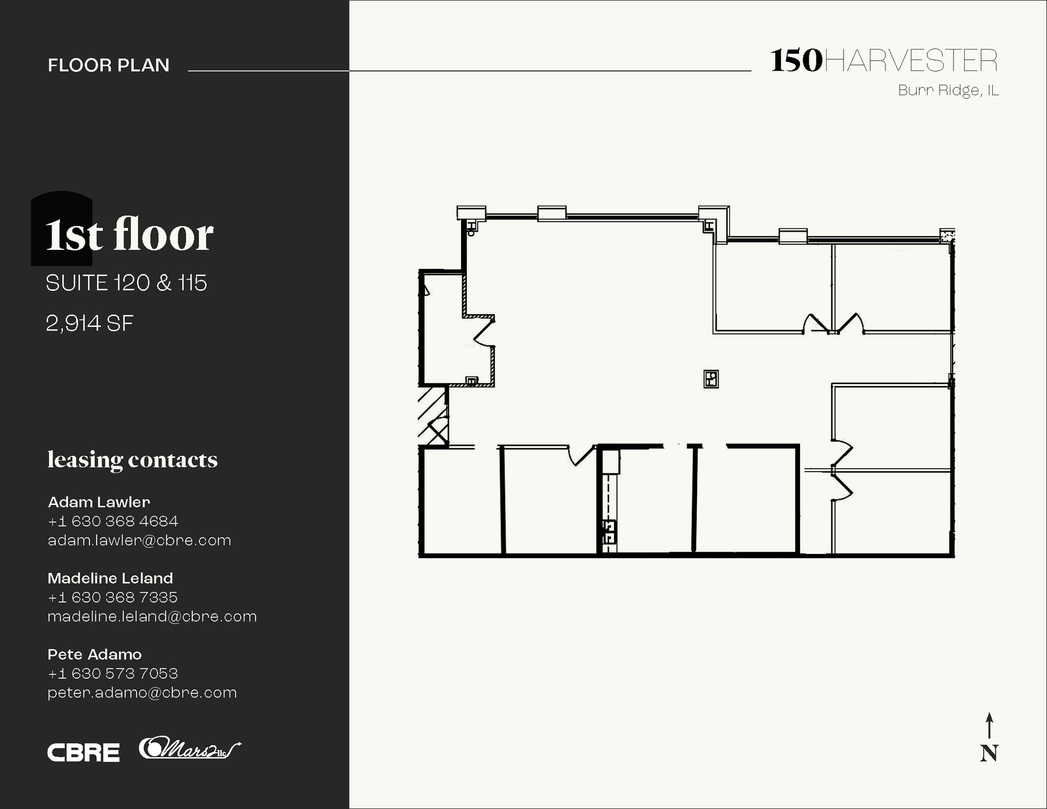 150 Harvester Dr, Burr Ridge, IL for lease Floor Plan- Image 1 of 5