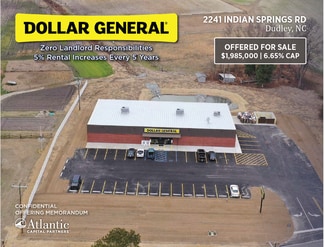 Plus de détails pour 2241 Indian Springs Rd, Dudley, NC - Commerce de détail à vendre