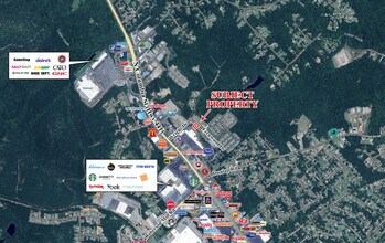 1003 Fernwood Dr, Milledgeville, GA - AERIAL  map view - Image1