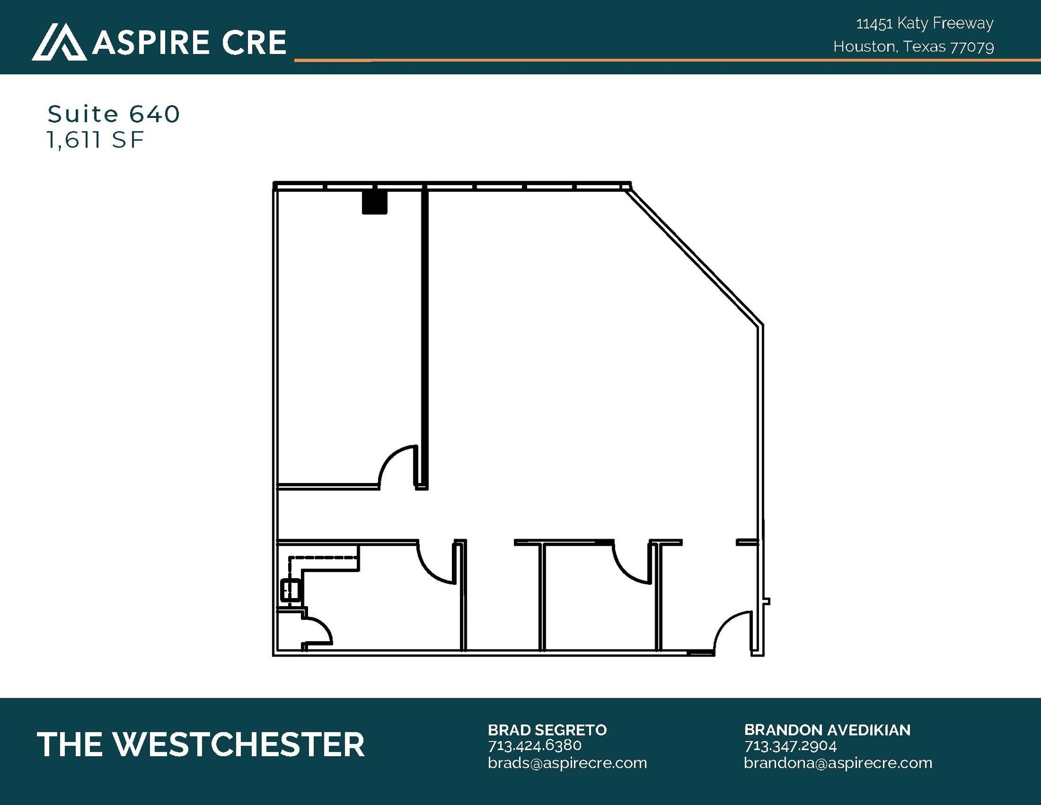 11451 Katy Fwy, Houston, TX à louer Plan d’étage- Image 1 de 2