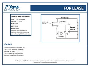 4300 S I-10 Service Rd, Metairie, LA à louer Plan d’étage- Image 1 de 1
