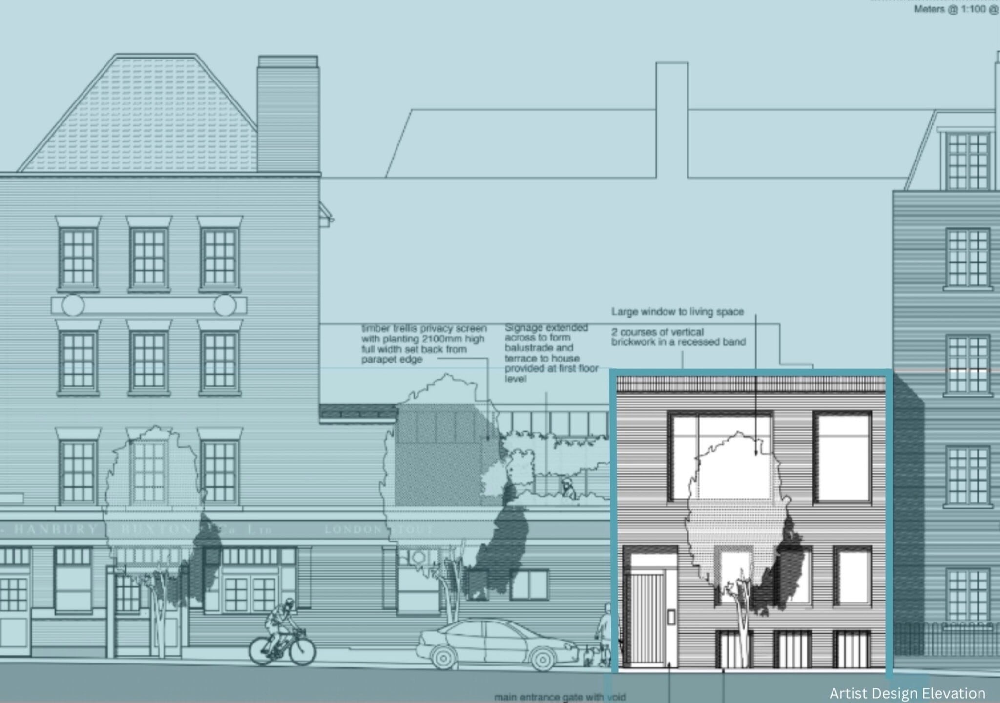 Site At The Rear Of 408 Hackney Rd, Londres à vendre Plan de site- Image 1 de 2