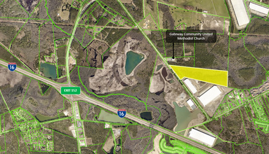 Pine Barren Road, Bloomingdale, GA - aerial  map view