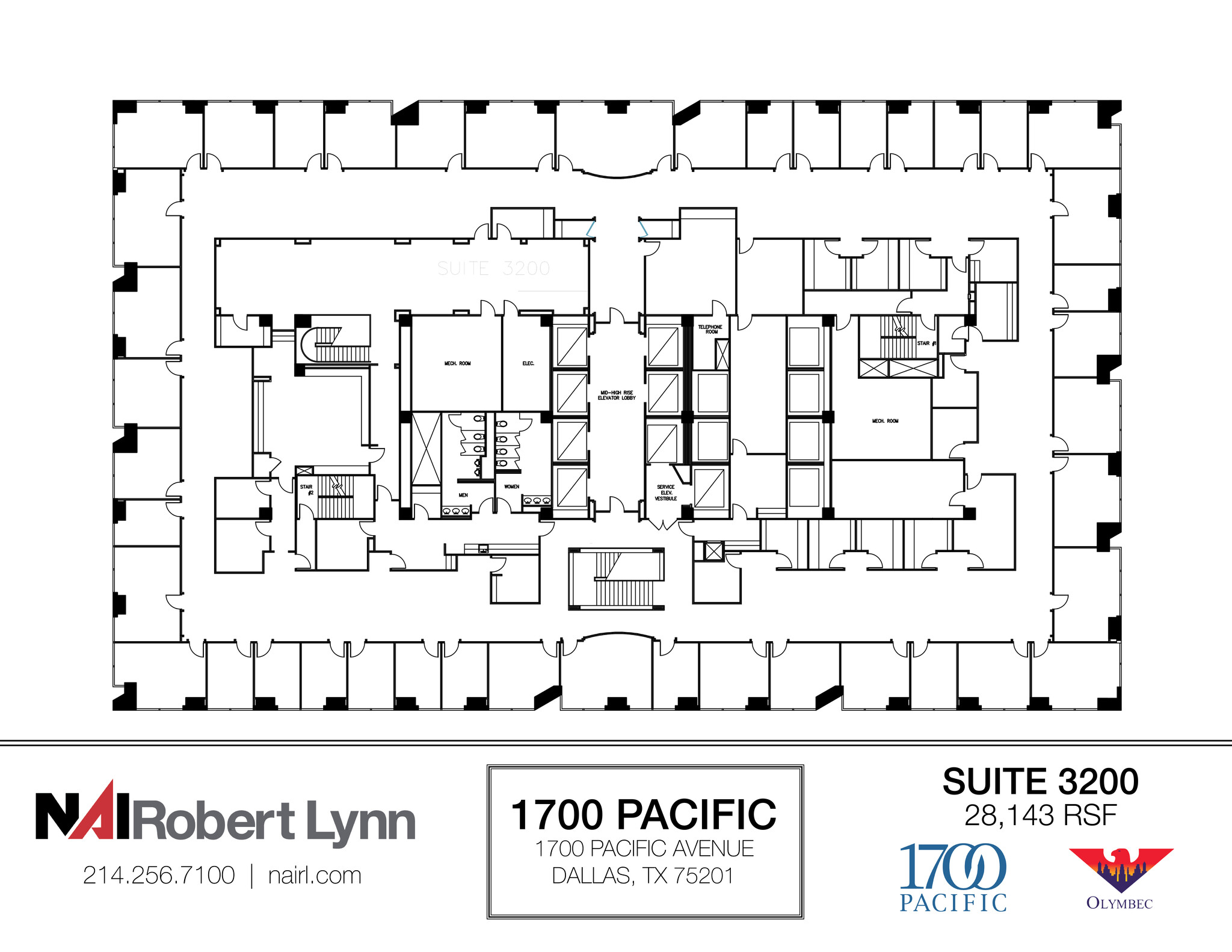 1700 Pacific Ave, Dallas, TX à louer Plan d  tage- Image 1 de 1