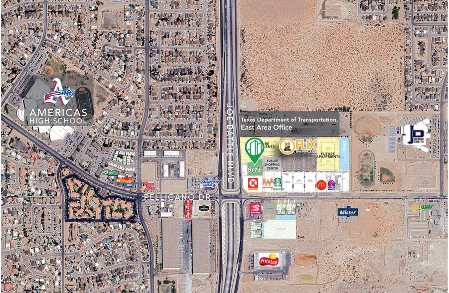 1412 Joe Battle blvd, El Paso, TX à louer - Photo du bâtiment - Image 2 de 3